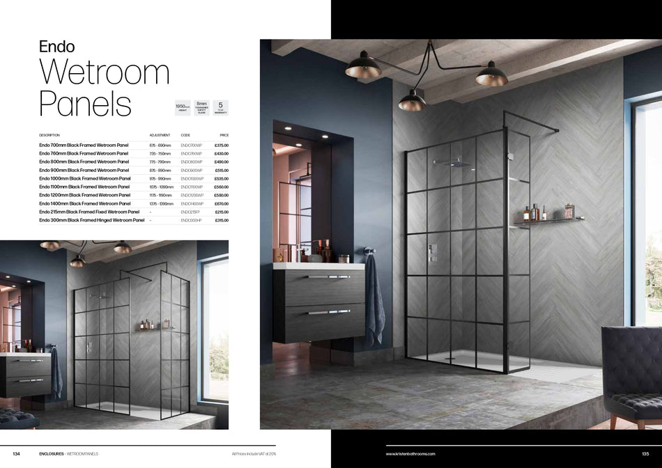 Endo Wetroom Panels