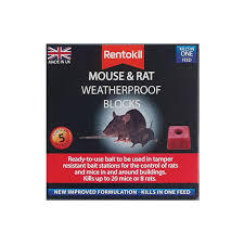 Rentokil Mouse & Rat Weatherproof Blocks 5 Pack