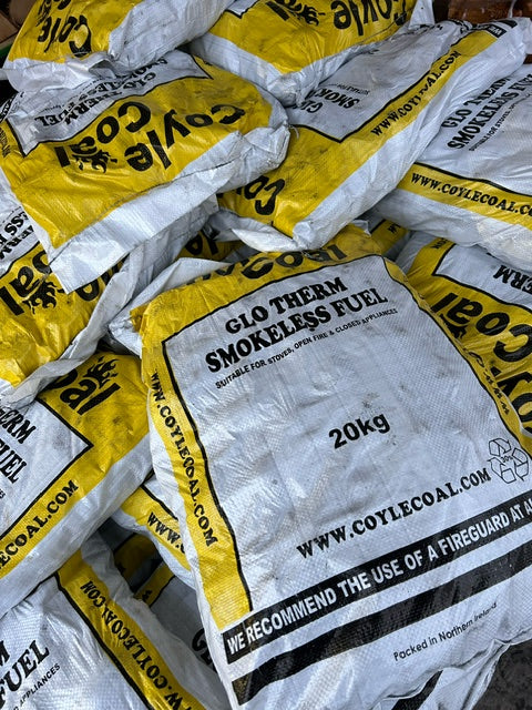 25 x Coyles Glotherm (Stove coal) 20KG + FREE KINDLING