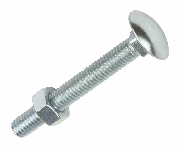 CARRIAGE BOLT ZP M8X75MM BAG 10