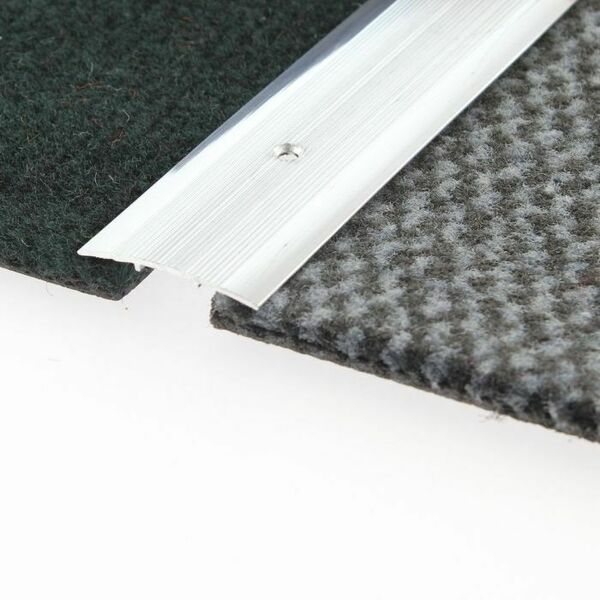 Trojan Carpet Coverstrip Flat 900mm Bright Silver