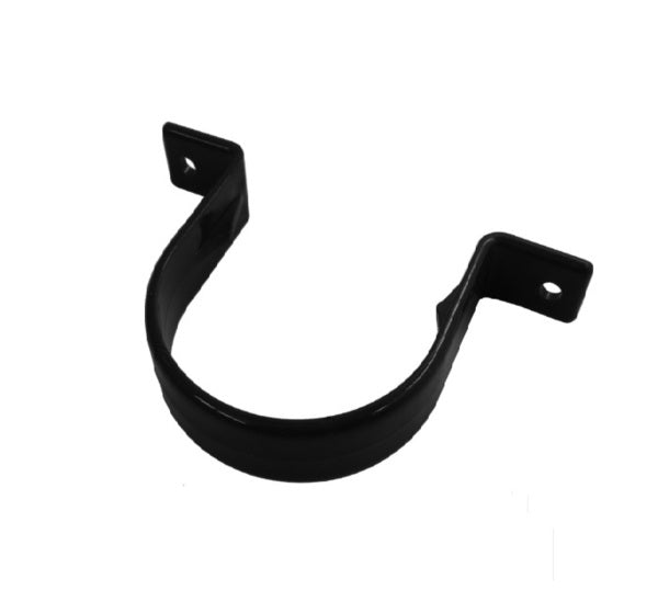 Round Black Downpipe Clip