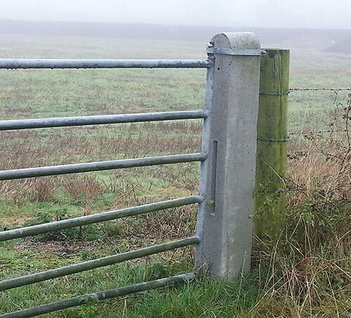 Round Top 8x8 Concrete Gate Post